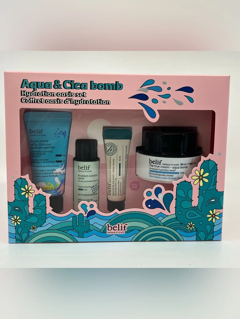 belif Aqua & Cica Bomb Hydration Oasis Set - Travel Size